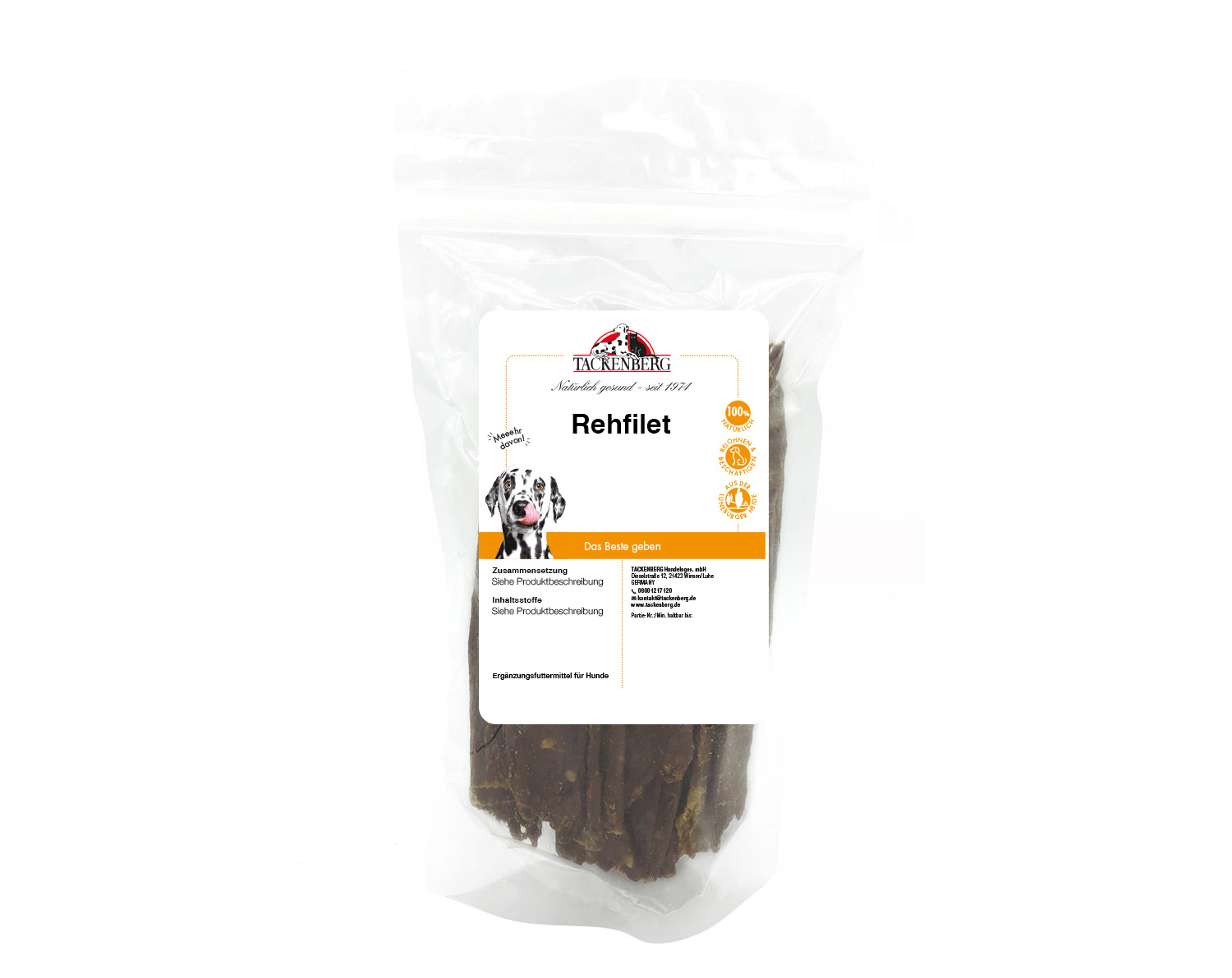 Rehfilet, getrocknet