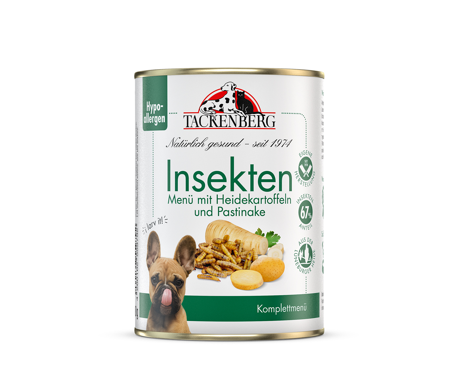 Insektenmenü mit Heidekartoffeln & Pastinaken